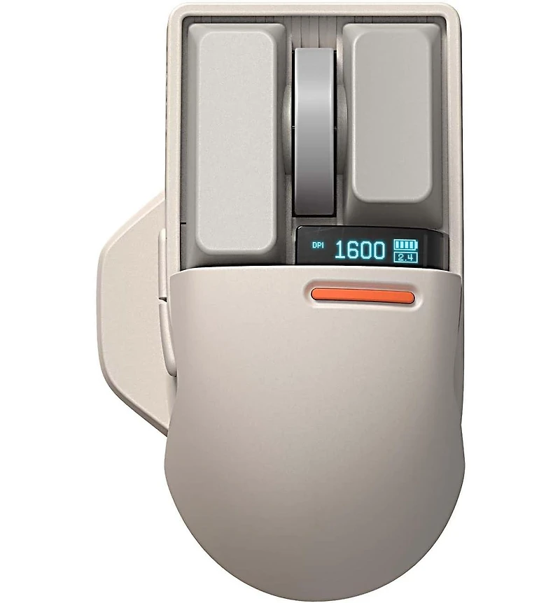 Lofree Pbt Wireless Mouse, Rechargeable, Oled Display, 4000 Dpi, Triple Mode (Bluetooth, 2.4G, Type C
