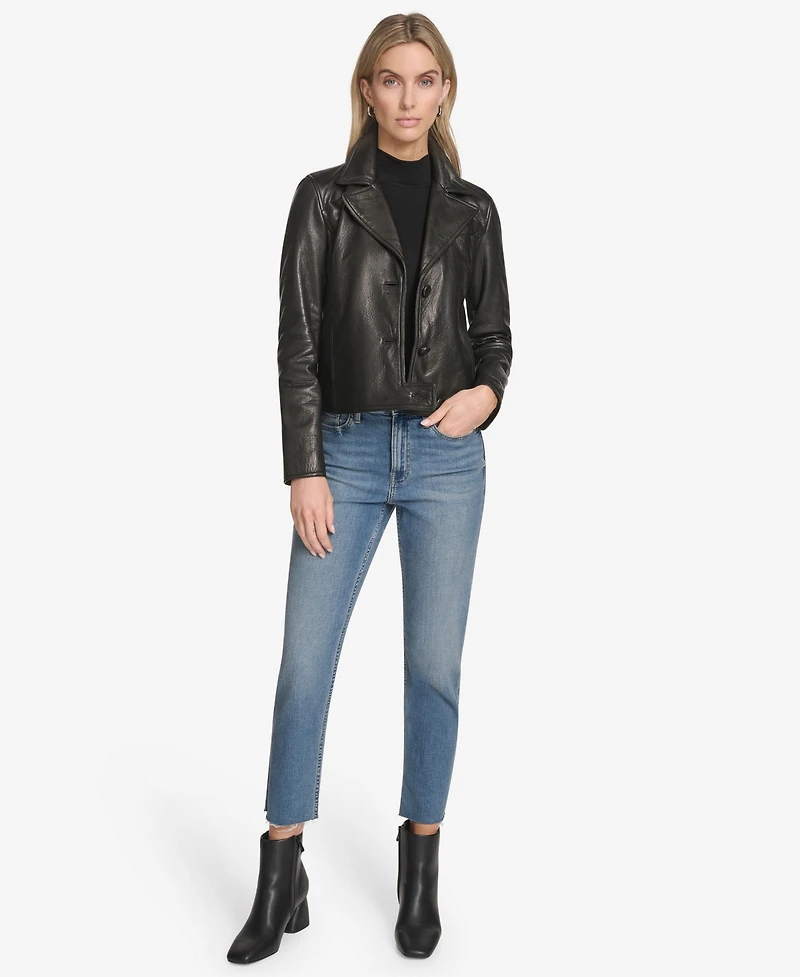 Andrew Marc Black Label Women's Paluma Blazer Leather Jacket
