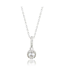 Suzy Levian New York Suzy Levian Sterling Silver White Topaz Pendant