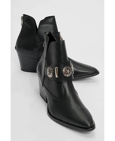 Prologue Shoes Kenda Buckle Block Heel Boot