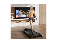 Akiudex Slim Under Desk Walking Pad Treadmill with Remote and Incline Option
