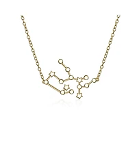Bling Jewelry Delicate Celestial Astrology Zodiac Sagittarius Constellation Stars Necklace Gold Plated Sterling Silver