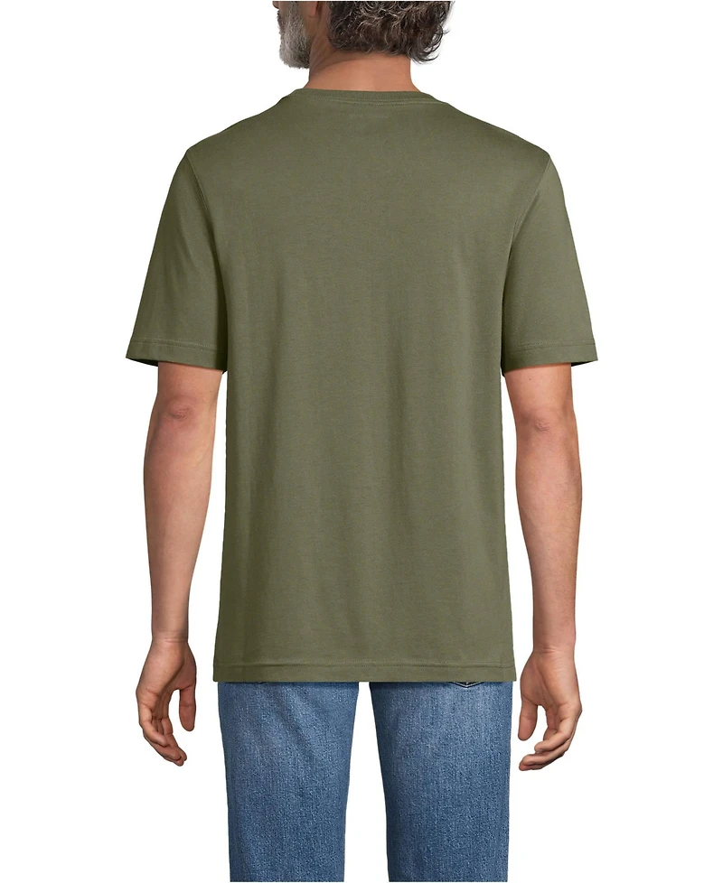 Lands' End Men's Super-t Short Sleeve T-Shirt with Pocket