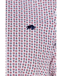 Raging Bull Short Sleeve Flower Cotton Poplin Shirt