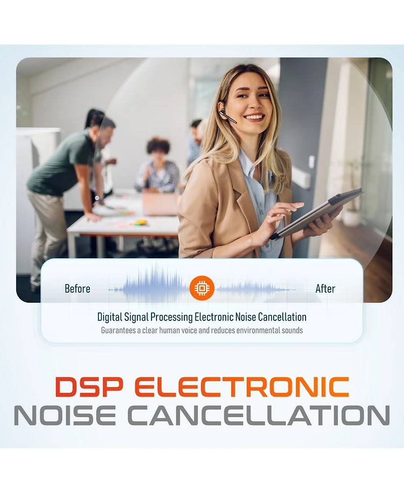 Delton 90X Wireless Bluetooth Earpiece with Noise Cancelling Microphone (DBTHEAD90X)