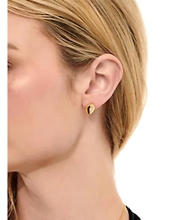Devata Dome Stud Earrings in Gold Plated Sterling Silver