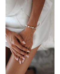Untamed Petals Forever Pearl and Crystal Bracelet