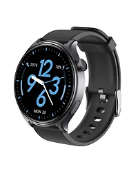Sugift Round Smartwatch with 1.77 inch Hd Display Bluetooth Calling Fitness Tracking and Dual Straps