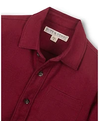 Hope & Henry Little and Big Boys' Organic Long Sleeve Flannel Button Down Shirt