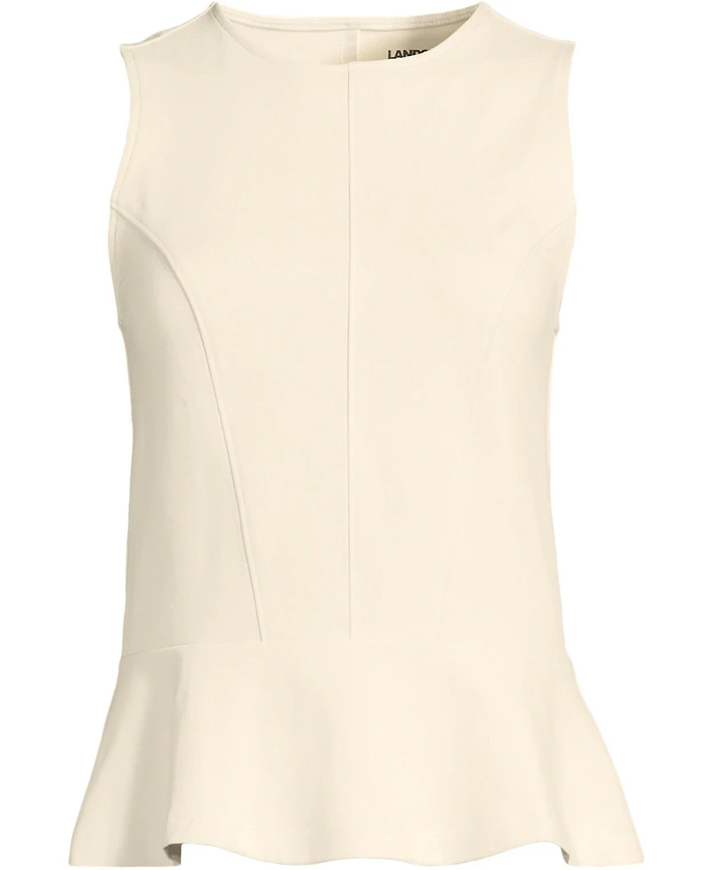 Lands' End Women's Sleeveless Starfish Peplum Top