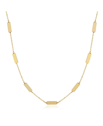The Lovery Gold Bar Chain Necklace 14K Gold