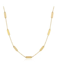The Lovery Gold Bar Chain Necklace 14K Gold