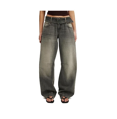 Cotton On Women's Low Barrel Jean