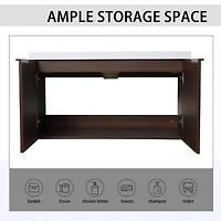 Casainc 36 Inch Floating Bathroom Vanity with Sink and Soft-Close Double Doors