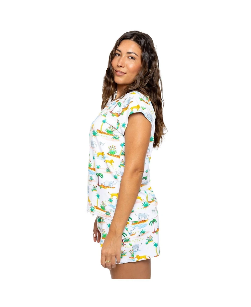 Sant and Abel Women's Trunks Up Jersey Short Pj Set