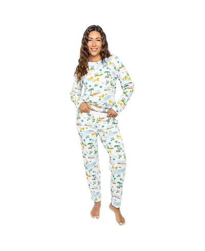 Sant and Abel Women's Trunks Up Jersey Long Pj Set