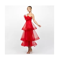 Bariano Women's Mae Tiered Ruffle Midi