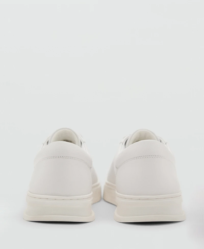Mango Men's Leather Panel Sneakers