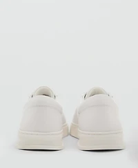 Mango Men's Leather Panel Sneakers