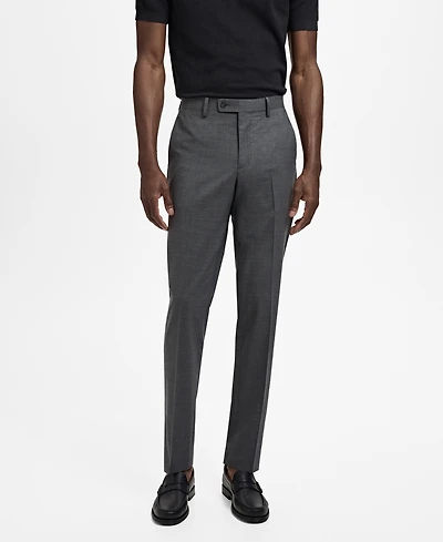Mango Men's Turin Virgin Wool Suit Pants