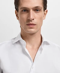 Mango Men's Slim-Fit Cotton Dress Shirt