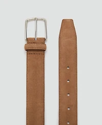 Mango Men's Suede Leather Belt
