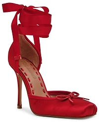 Steve Madden Women's Larina Lace-Up High-Heel Ballet Pumps