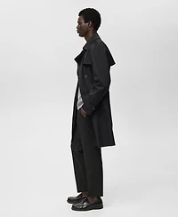 Mango Men's Water-Repellent Belted Trench Coat