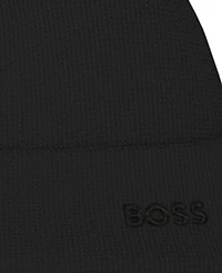 Hugo Boss Men's Waffle Logo Detail Beanie