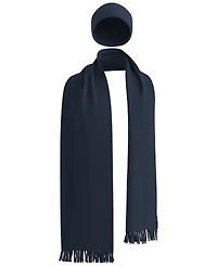 Hugo Boss Hepico Ribbed Cap and Scarf, 2-Piece Set