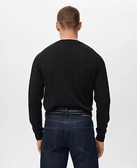 Mango Men's Wool Round-Neck Sweater