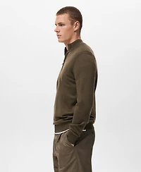 Mango Men's Perkins Neck Wool Sweater