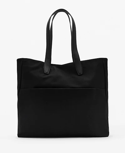 Mango Men's Cotton Front Pocket Tote Bag