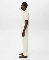 Mango Men's Cotton Knitted Polo Shirt