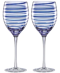 kate spade new york Charlotte Street Collection 2-Pc. Wine Glasses Set