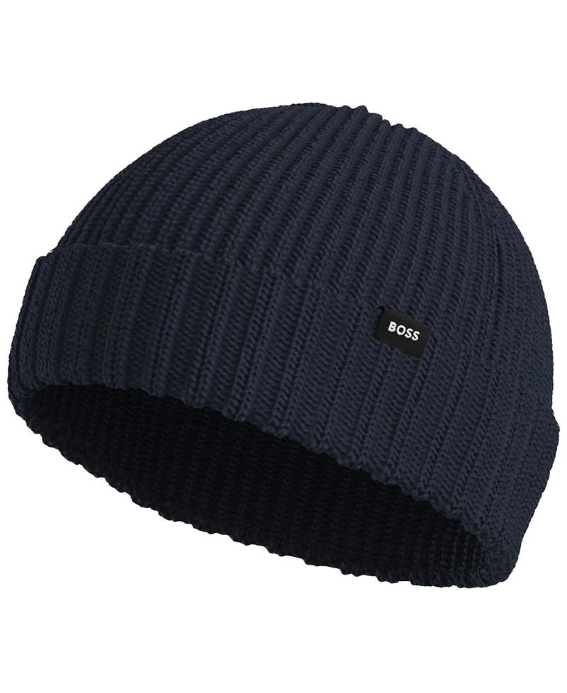 Hugo Boss Men's Ribbed Hat