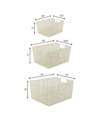 Happimess Sutton Modern Glam Handmade Wire Metal Nesting Storage Baskets, (Set of 6)