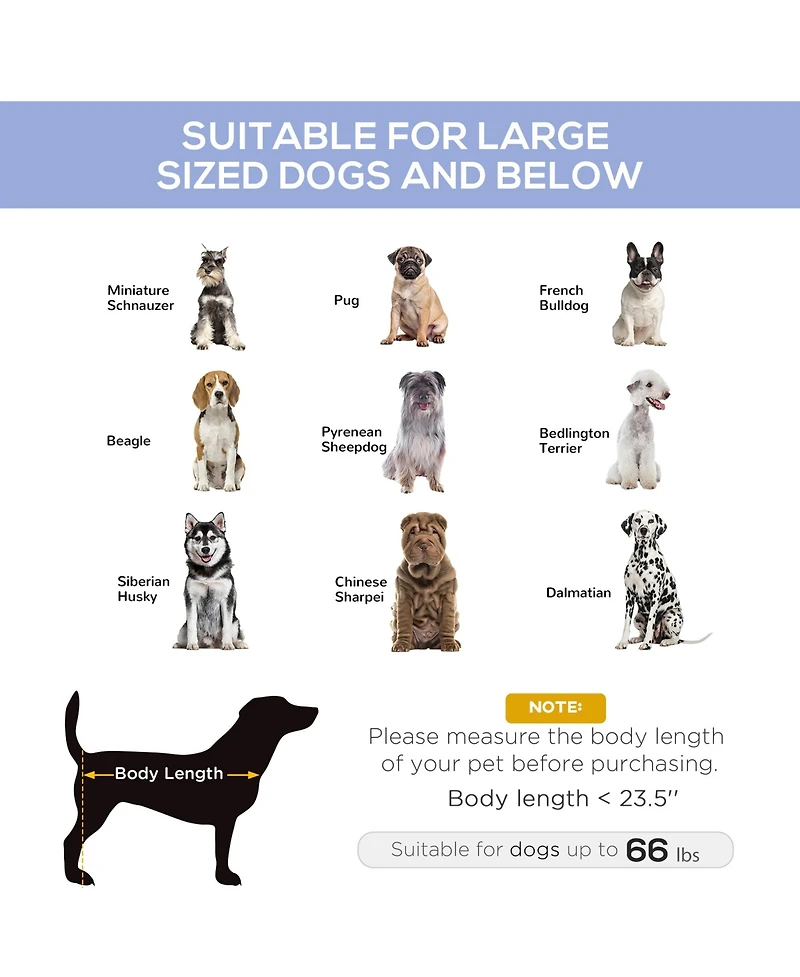 Portable Large Dog Cat Elevated Bed Camping Pet Cot Indoor/Outdoor