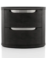 Furniture of America Addeso 24.5" Solid Wood 2-Drawer Nightstand