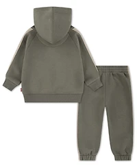 Levi's Baby Boys 2-Piece Taped Pull On Hoodie and Jogger Pants