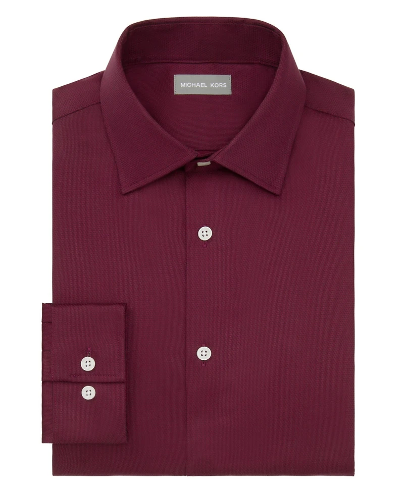 Michael Kors Men's Collared Regular Fit Dress Shirt