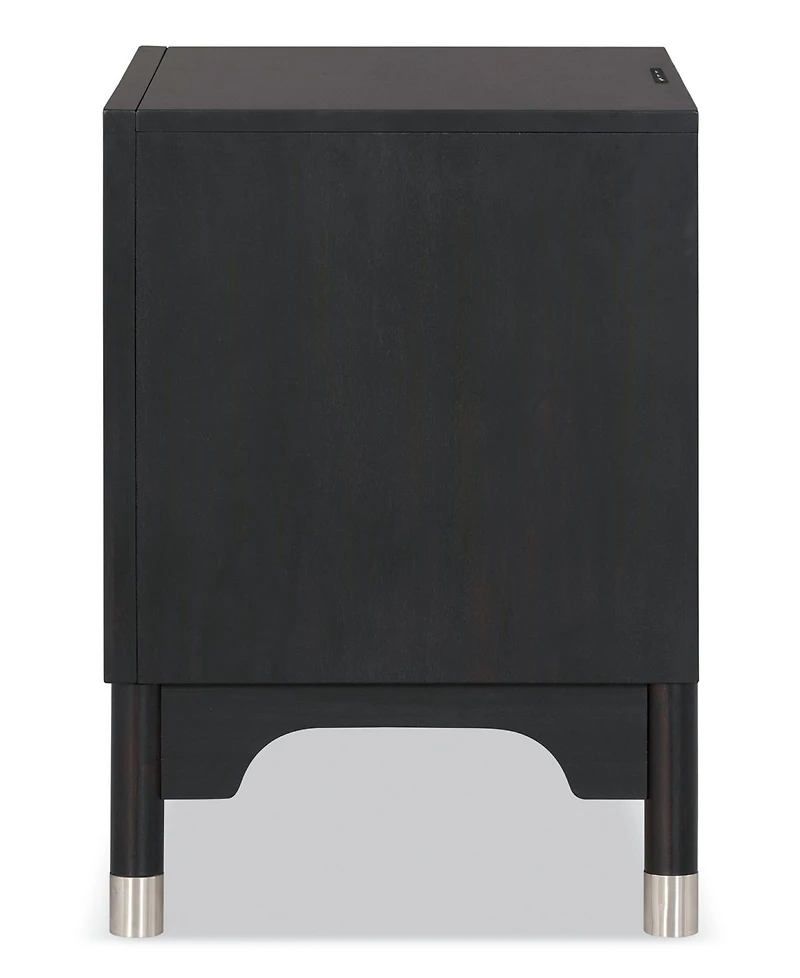 Furniture of America Forma 26" Solid Wood 1-Drawer Nightstand with Touch Light