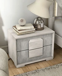 Furniture of America Jonnick 18" Wood Two-tone 2-Drawer Nightstand