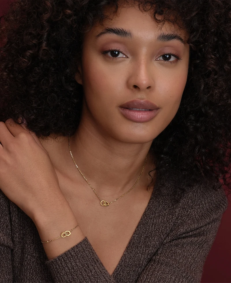 Olivia Burton Interlink Gold Tone Stainless Steel Gift Set