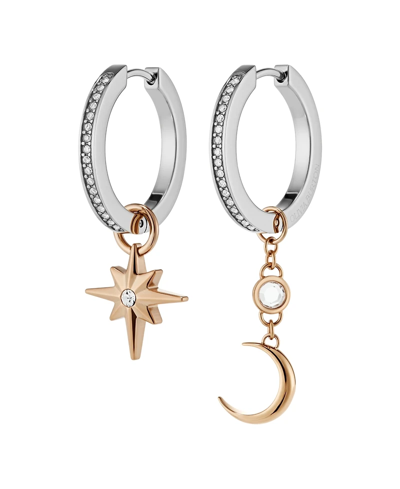 Olivia Burton Celestial Star Rose Gold Tone Stainless Steel Earrings