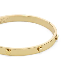 Olivia Burton Mini Heart Gold Tone Stainless Bangle Bracelet