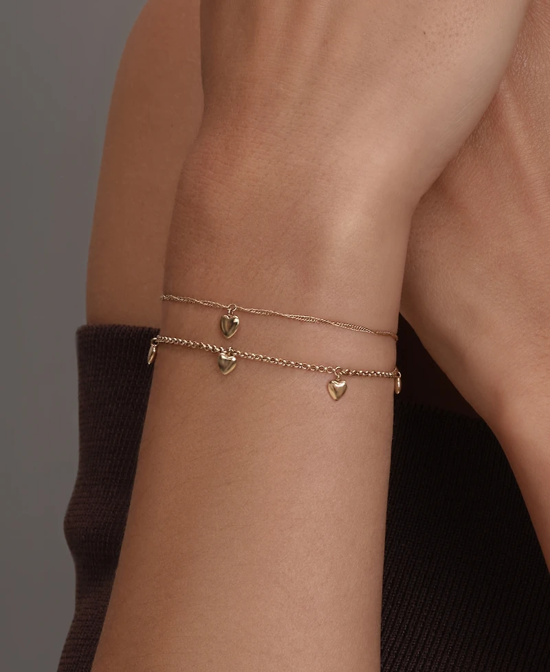 Olivia Burton Mini Heart Gold Tone Stainless Steel Bracelet