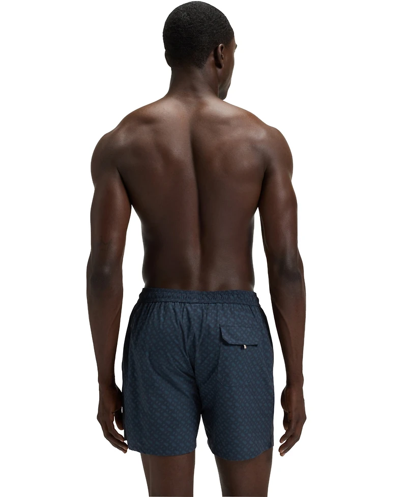 Boss by Hugo Men's Degrade Monogram Swim Shorts