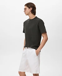 Mango Men's Fine-Knit T-Shirt