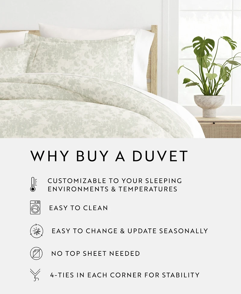 ienjoy Home Rustic Retreat All Season 3-Pc. Duvet Cover Set, King/California King